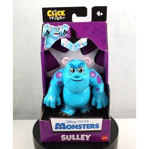 Disney Pixar Click Figs Sulley 3.5" Action Move Click to Change Poses Figure NEW